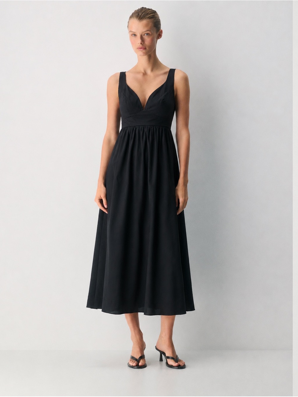 Banana Republic Black Midi Dress Elegant and Versatile